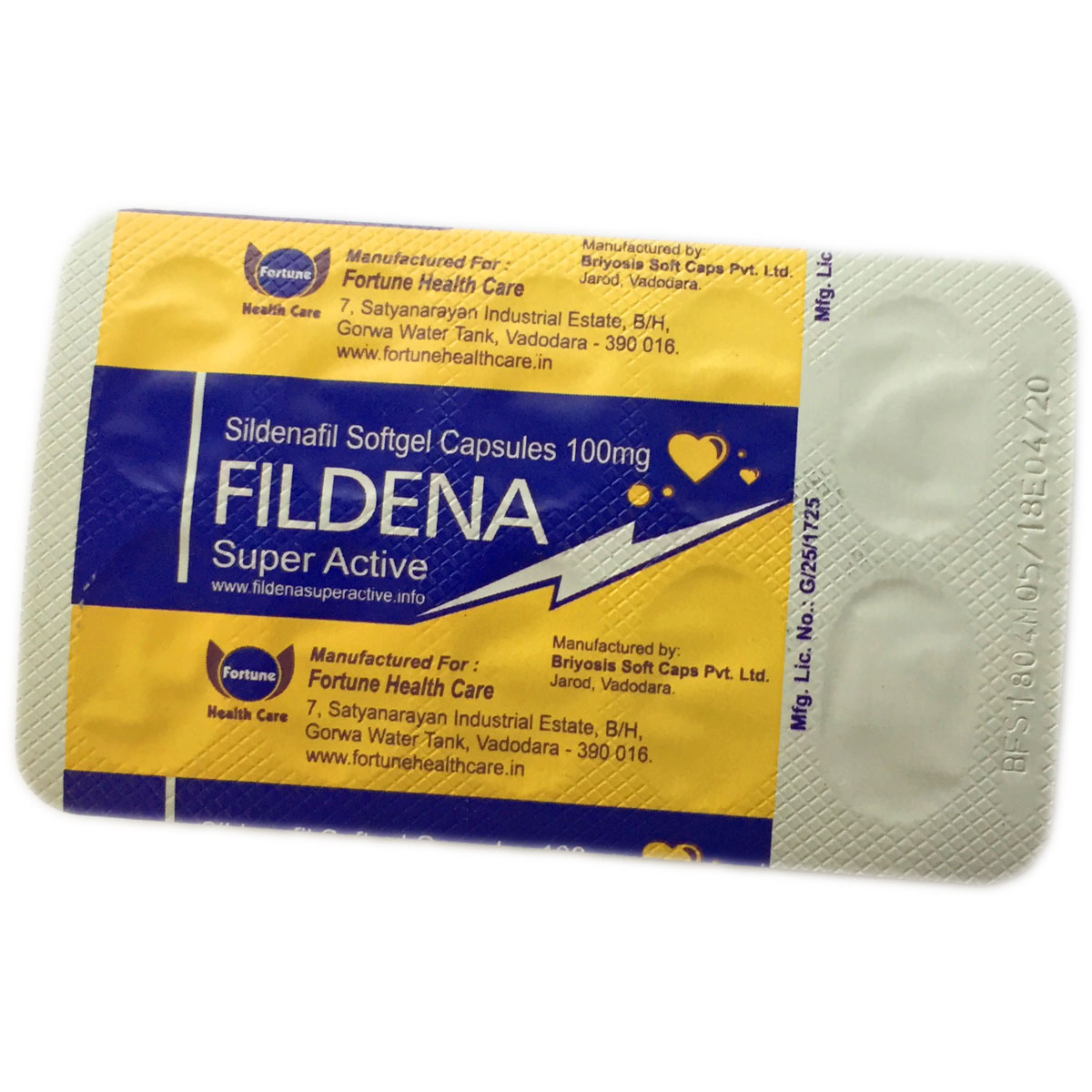 Купить Fildena Super Active 10 шт