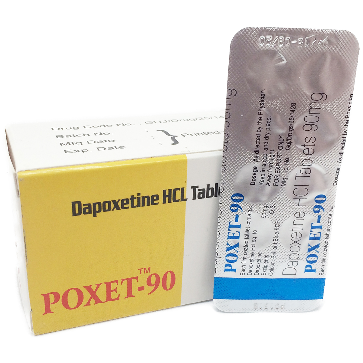 Купить Дапоксетин 90 мг x 100 шт
