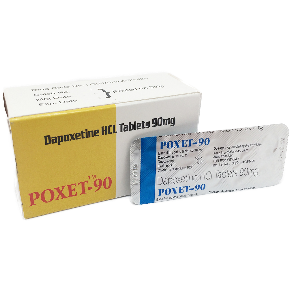 Купить Дапоксетин 90 мг x 5 шт