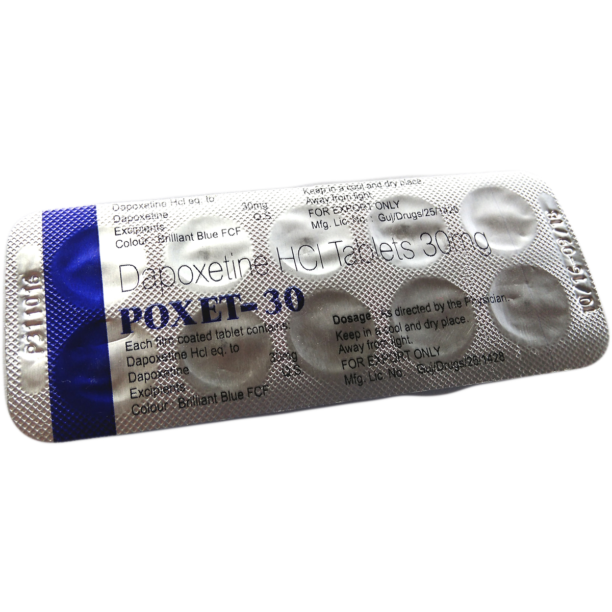 Купить Дапоксетин 30 мг x 5 шт
