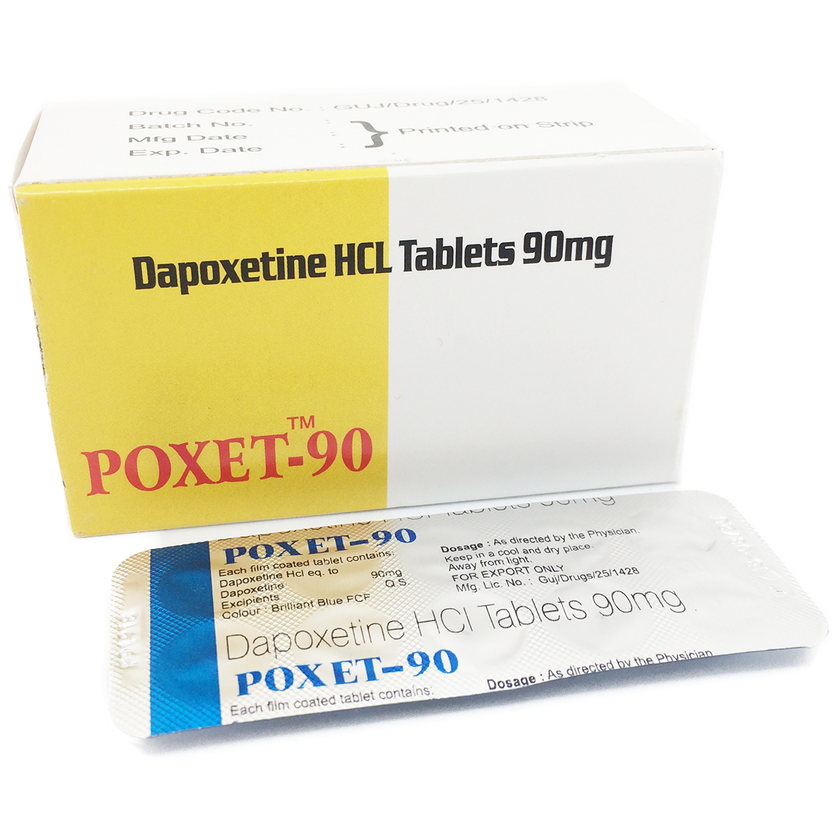 Купить Дапоксетин 90 мг x 5 шт